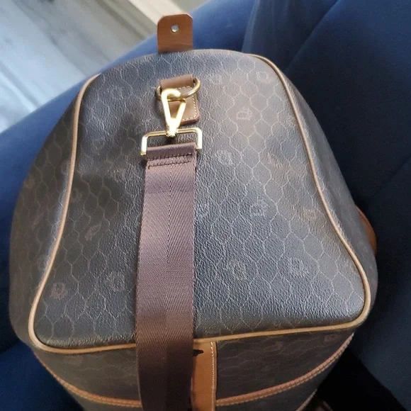 VINTAGE CHRISTIAN DIOR TRAVEL BAG HONEYCOMB - Picture 7 of 13